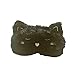 Produktbild Monbedos Schlafmaske aus weichem Plüsch, Satin, schwarze Katzen-Schlafmaske, bequem, leicht, für Reisen, Arbeit, Büro, Mittagspause