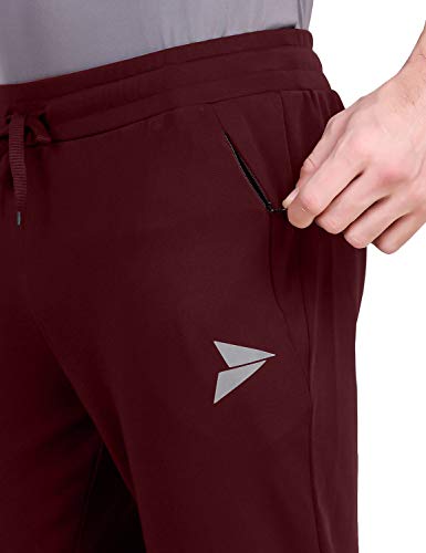 Image of FITINC Athleisure Track Pants for Men| Lycra Slim Fit Mens Dryfit Track Pant with Concealed Zipper Pockets | Quick Dry Pant Style Lower for Men for Home & Workout