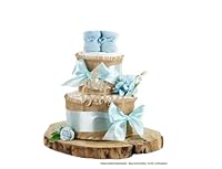 Windeltorte ALLES JUTE | zur Geburt (2-stöckig, blue)