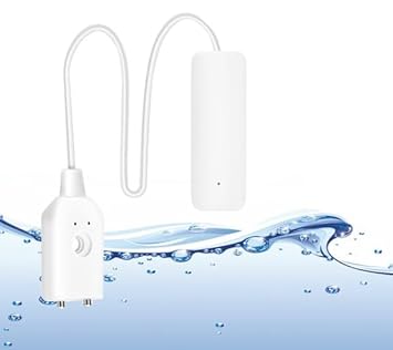 LAVNA WiFi Smart Water Leakage Detector, Water Overflow Alarm Works with Live Notification, App Control