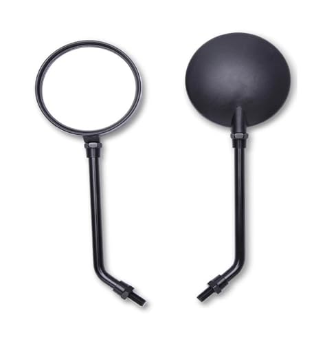 Rétroviseurs moto ronds en aluminium 10mm, finition soignée