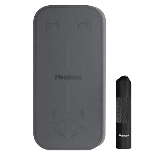 PROIRON Saltar Cuerda Mat 1350 * 640 mm, colchoneta de ejercicio de TPE, para hombres, mujeres, niños, para gimnasio y yoga al aire libre, cuerda para saltar, bolsa incluida(8 mm blanco hueso)