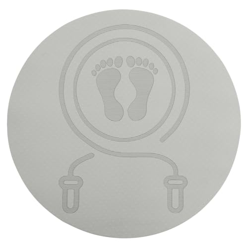 Kisangel TPE Sprungmatte: rutschfeste, stoßdämpfende, schalldämpfende Trainingsmatte für Sport, Yoga, Pilates und Seilspringen im Haus oder Freien (60cm)