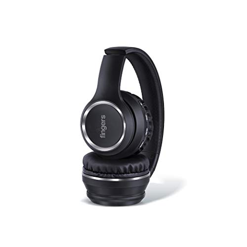 Image of FINGERS Tap-2-Beat Wireless Bluetooth Headset with Mic, Black