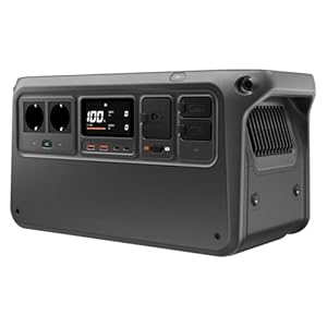 DJI Power 1000 V2 Tragbare Powerstation 1024Wh, 2600W Power Station Solar, LiFePO4 Akku, Kompakte Größe, Schnellladung in 37 Min. von 0% auf 80%, Elektrischer Generator für Camping/Zuhause/Wohnmobile