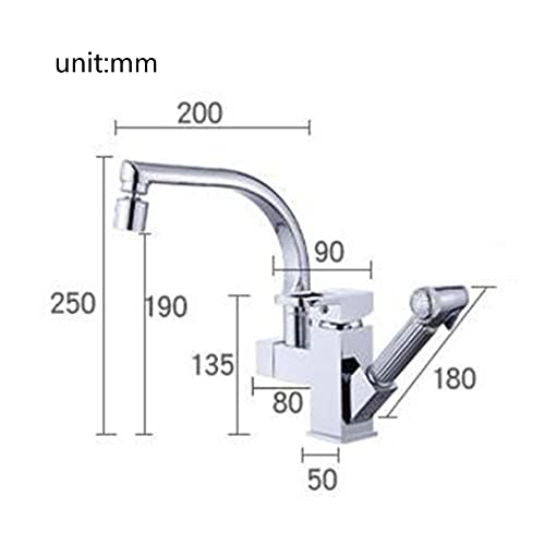 Grifo del fregadero cromado ideal para limpiar verduras cómodamente 5