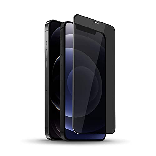 Image of Premium Privacy Tempered Glass Screen Protector For iPhone 12 /12 Pro with Edge to Edge Coverage and Easy Installation kit