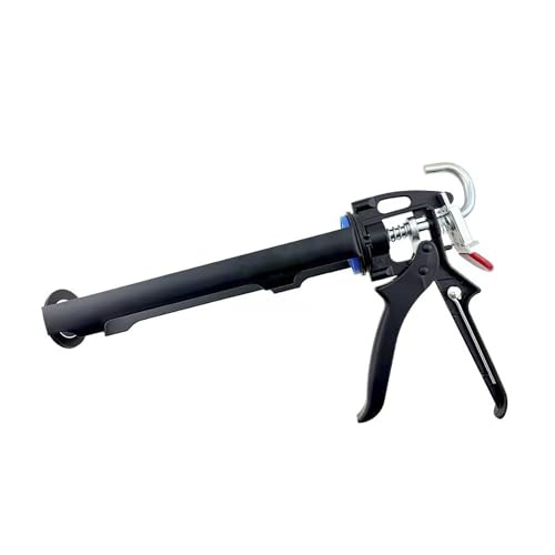 Caulking Tool Gun Caulking Gun Drive Stainless Steel Barrel Effort-saving with bearings for Glass Window Bathroom Kitchen Installation
