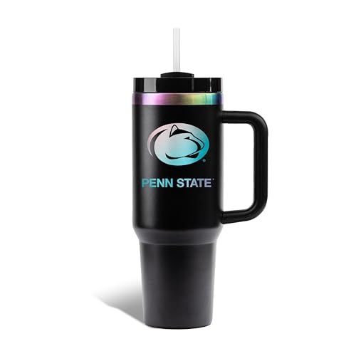 Image of The Memory Company | Licensed NCAA 40oz Iridescent Tumbler with Handle