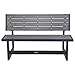 LIFETIME 60253 Outdoor Convertible Bench, 55 Inch, Harbor Gray