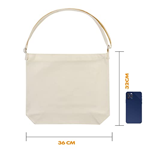Image of Women's blank large Size Canvas Crossbody Tote Handbags Shoulder Bag Hobo Casual Tote Diy /gifts