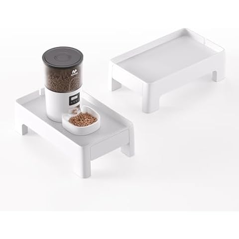IMIPAW Automatic Cat Feeder and Raised Pet Feeder Stand Cover
