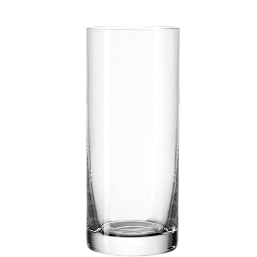 LEONARDO HOME Easy+ Trink-Gläser • 6er Set • spülmaschinenfeste Wasser-Gläser • geradlinige Glas-Becher • Getränke-Set • 350 ml • 039616