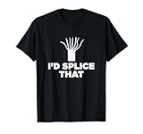 Glasfasertechniker Ich würde diese lustige Glasfaser spleißen T-Shirt