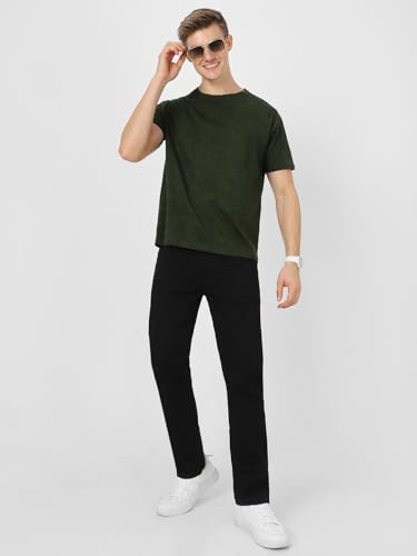 Image of Urbano Fashion Men's Printed Half Sleeve Slim Fit Cotton T-Shirt