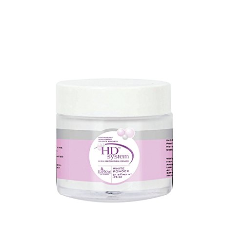 EZ Flow High Definition White Powder False Nails, 0.75 Ounce