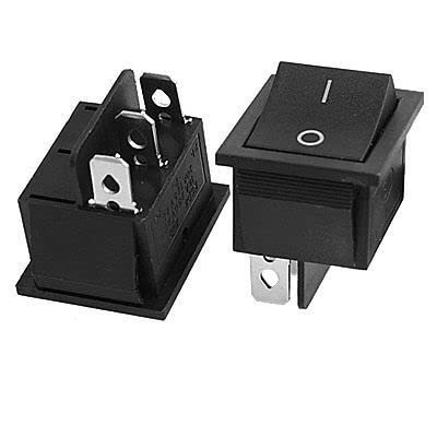 Commutateur SPDT On-On 2 positions à 3 broches à souder pour bateau et moto (Lot de 2)