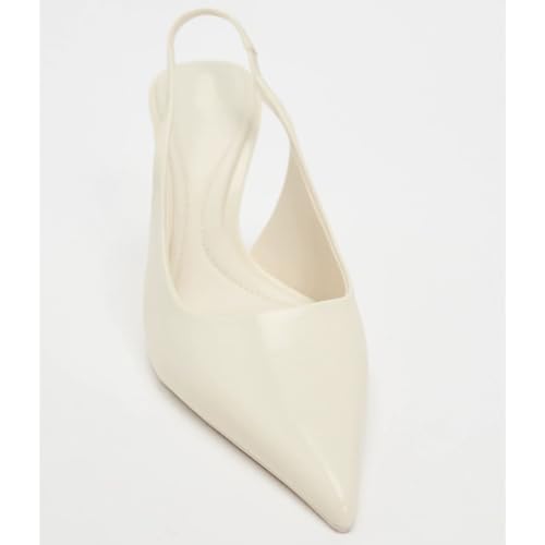 MRKEWUNEY Fashion Bow Slingback Pumps Shoes for Women Slip On Pointed Toe Pumps2