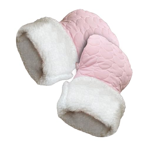 Supoion Guantes de cochecito de bebé, cálidos y resistentes al viento, guantes protectores para clima frío, forro de felpa suave para la mayoría de cochecitos
