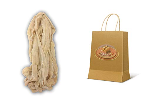 Moretti® | Tubería natural de bovino para el salami de salami para secar | Derecho de carne | Protección y condimento de la carne seca | En envasado al vacío (60 mm/65 mm x 9 m)