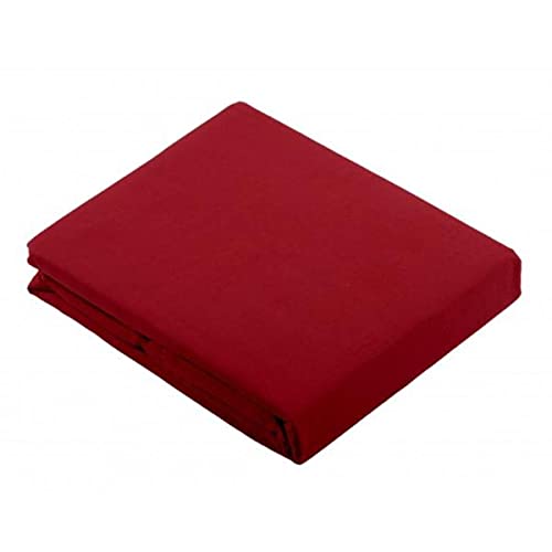 Bettlaken, einfarbig, 240 x 300 cm, für Doppelbett, Farbe: Rot, 100 % Baumwolle, 57 Fäden/cm² Cover