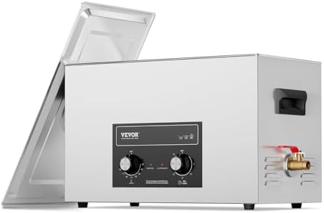 VEVOR 30L Sonic Cleaner with Heater Timer & Basket, Professional Digital Sonic Cavitation Machine, 360W Cleaning Machine for Lab Tools, Metal Parts, Carburetor, Brass, Auto Parts, Engine Parts