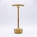 Produktbild TAP Light Retro Tischlampe Gold Dimmbar I Aluminium Vintage Lampe mit modernem Design I 28cm Hoch Akku betrieben I Elegante Nachttischlampe egal für Wohnzimmer, Esszimmer& Schlafzimmer