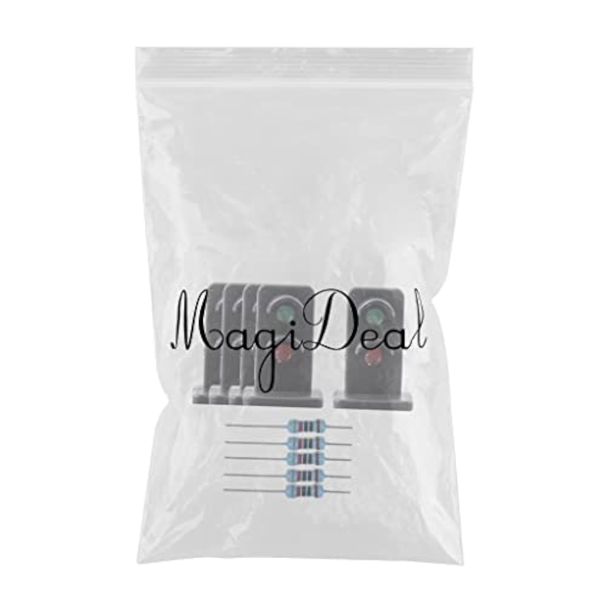Pack of 5 1/87 Train Model Traffic Light Mini Railway Decoration