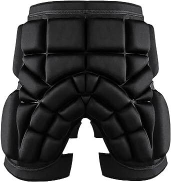 WEITING Gepolsterte Schutzshorts – Snowboard-Hüftschutz, Bequeme Und Atmungsaktive Hüftpolster, Hüft- Und Steißbeinschutz-Crashhose for Snowboard, Ski 3D Shorts