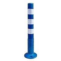 Cone De Signalisation,Lot De 6 Poteaux De Barrière En Plastique Plot De Chantier Profil Réglable Poteau Stationnement Portable Avec Chaîne Base Remplissable,Jaune+Noir