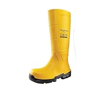 DUNLOP JobGUARD S5 Wellington Boot - Unisex, Waterproof and Lightweight, Snug-fit Work Wellies with Slip Resistant Outsole, Acifort, Yellow/Black - EU44, UK10