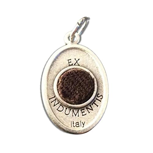 St. Padre Pio Ex-Indumentis Medal w/ 2nd Class Free Relic Blessed by Pope