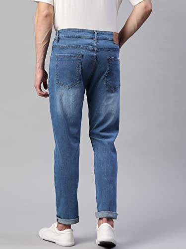 Image of Hubberholme Men's Stretchable Slim Fit Jeans - Casual Cotton Jeans for Men