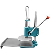 Pizza Dough Press Machine, 9.5inch Heavy Duty Pizza Pastry Press w/Dual Plates, Stainless Steel P...