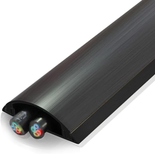 Ocultador de cubierta de cable negro No.4 de acero inoxidable autoadhesivo 7