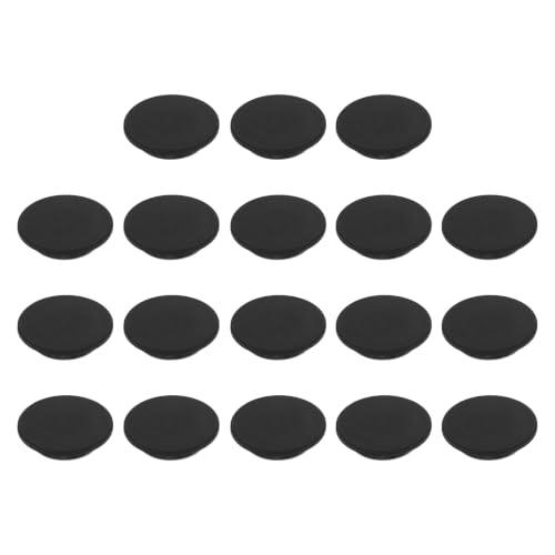 Image of MECCANIXITY 18pcs T-Shaped Silicone Plugs 30mm 1-3 /16 Inch Dia, Black | Snap in Plug Hole Seal Cover Round Rubber Stopper for 29-30mm Holes Kitchen Rubber Bulkheads Waterproof Sealing