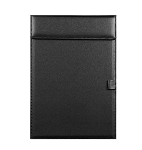 書類ホルダー学生紙袋 2PC pu革のクリップボード A4 A5 A6オフィスライティングパッド品質クリップボードライティングボードクリップライティングボードクリップ 事務用品(Black,A5-2pc)