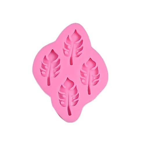 Molde de silicona con diseño de hojas para el día de San Valentín, fondant, chocolate, arcilla, resina, herramienta de decoración de pasteles, accesorios para hornear