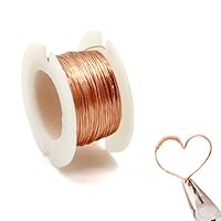 Kupferdraht 0,2mm x 10m Kupferlackdraht Reiner Copper Wire für Gartenarbeit Gemüseanbau DIY Kunsthandwerk