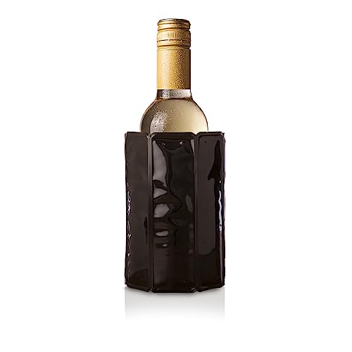 Enfriador Activo Mini Negra | Enfriador de Botellas para Cerveza y Medias Botellas de Vino