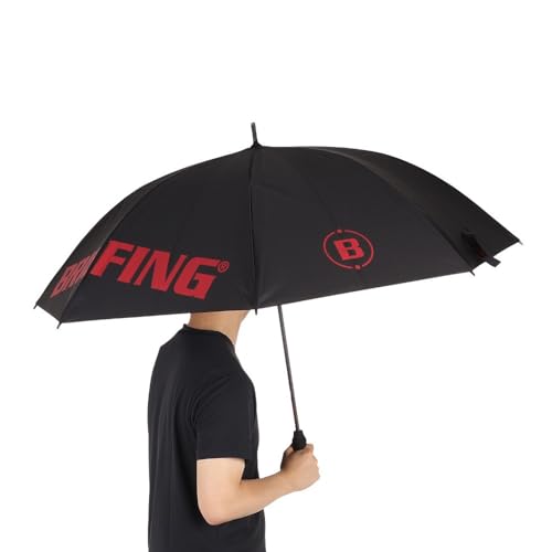 BRIEFING ゴルフ用傘　黒✖️レッド BRIEFING GOLF ブリーフィング ゴルフ 傘 CARBON SHAFT UMBRELLA