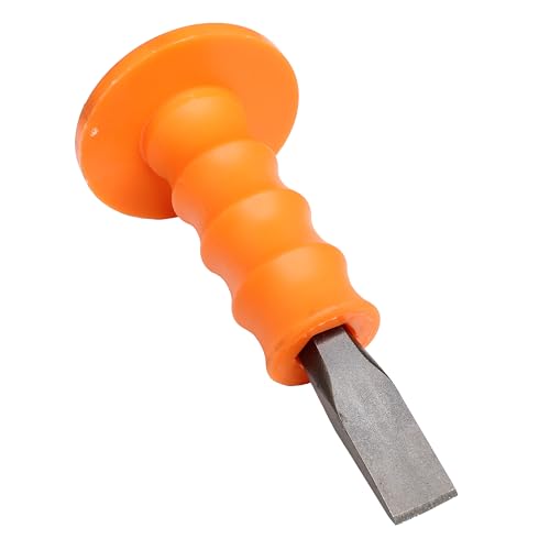 Image of Mayhew Tools 10605 Handguarded Cold Chisel, 3 /4 inch x 7 inch, Shot Blast Finish