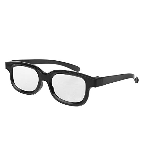 HOWWOH Circular Polarized Passive 3D Stereo Glasses Black for 3D TV Real D IMAX Cinemas