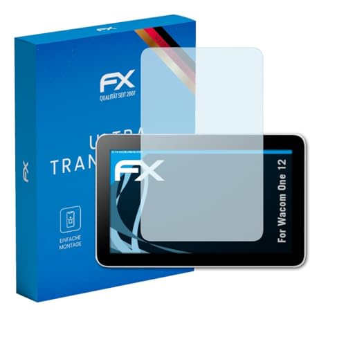 atFoliX Screen Protection Film compatible with Wacom One 12 Screen Protector, ultra-clear FX Protective Film (2X)
