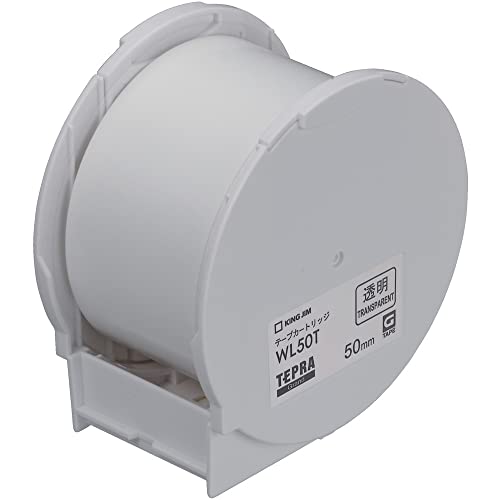 キングジム テープカートリッジ テプラGrand WL50T 50mm 透明