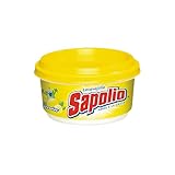 Sapolio Lavavajilla Limon, Manzana & Tutti-Fruti + Esponja/Sapolio Dishwasher Paste Assorted Lemon, Apple & Tutti-Frutti + Sponge (10-Pack)