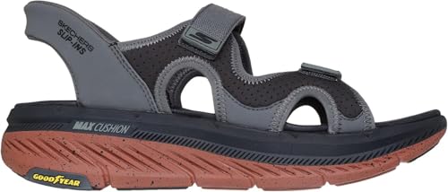 Skechers Hands Free Slip-ins Max Cushioning Premier 2.0 Julian sandalen, sportsandalen voor heren, Gris, 43 EU
