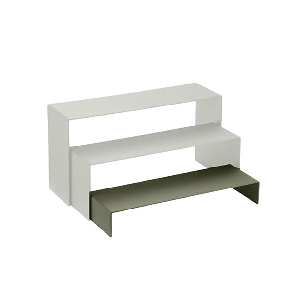 Alzata Bassa per Buffet in Acciaio Inox, 54,7x17x8,5 cm, Color Salvia