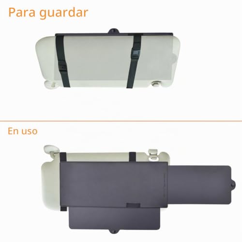 Parasol para visera de coche que reduce la fatiga visual del conductor y pasajero delantero 7