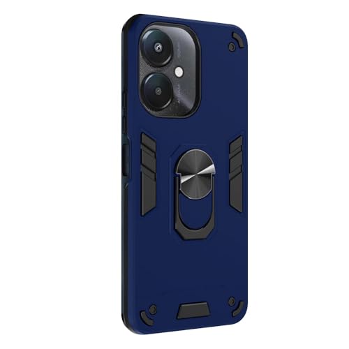 Image of AIBEX Armor Back Cover Compatible for Redmi 13C 5G| Rugged Shockproof Case with Ring Holder & Kickstand | Military-Grade Protection | Magnetic Car Mount Compatible